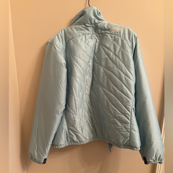 North Face Women’s size Large aqua zip up jacket - Picture 2 of 3